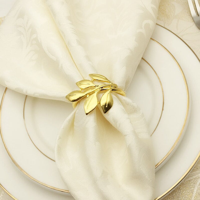Set of 6 Leaf Shaped Napkin Rings - Wnkrs