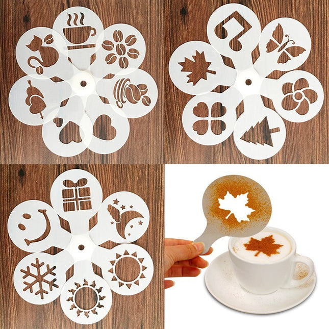 Set of 19 Different Coffee Stencils - Wnkrs