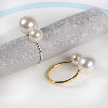 Pearl Napkin Ring 12 Pcs Set - Wnkrs