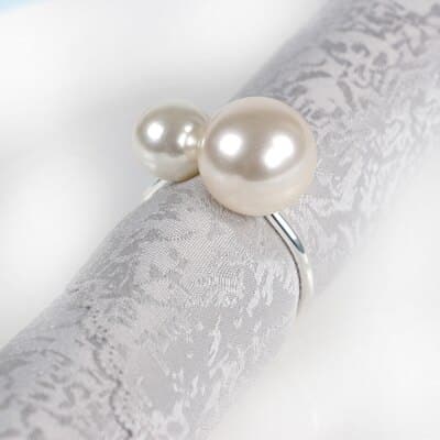 Pearl Napkin Ring 12 Pcs Set - Wnkrs