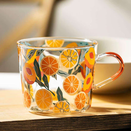 Cactus / Orange Glass Tea Cup - Wnkrs