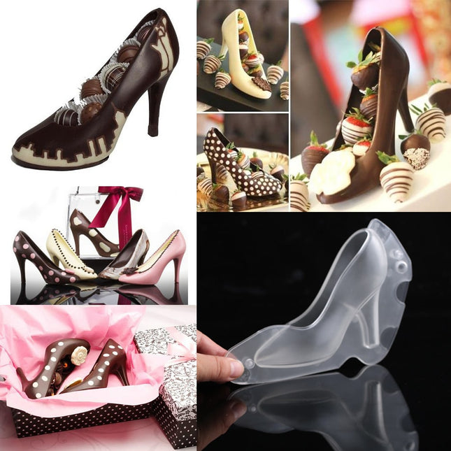 Cute Shoe Shaped Eco-Friendly Plastic Chocolate Mold - wnkrs