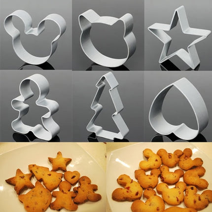 Cute Geometric Eco-Friendly Metal Cookie Cutters Set - wnkrs