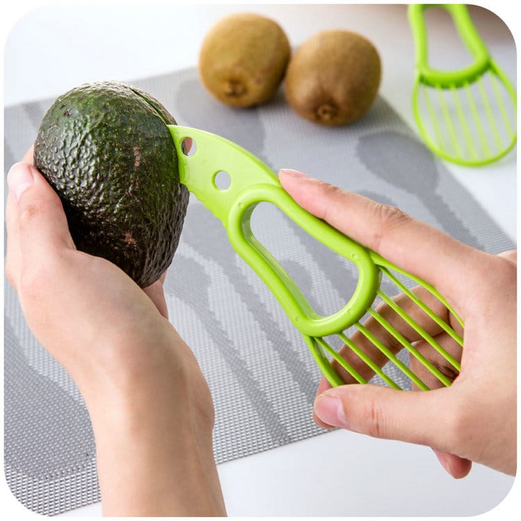 Convenient Multipurpose Durable Plastic Avocado Peeler