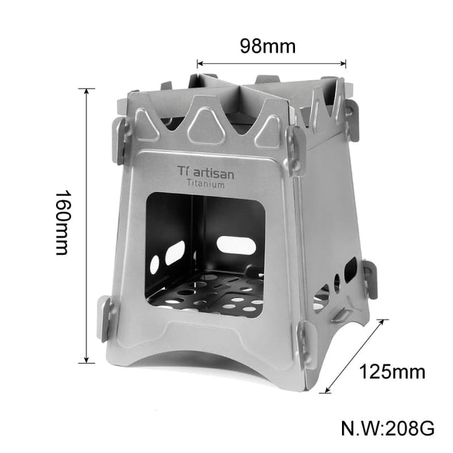 Portable Titanium Pocket BBQ Grills - wnkrs