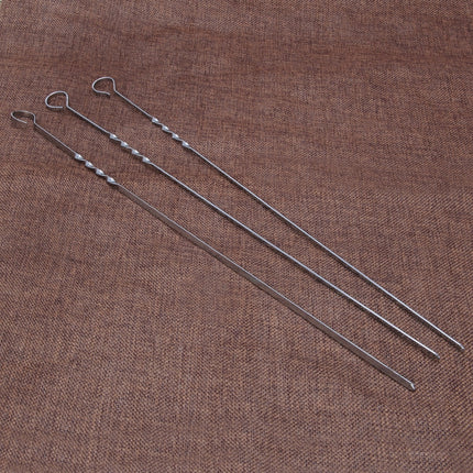 Convenient Heat-Resistant Durable Flat Stainless Steel Skewers Set - wnkrs