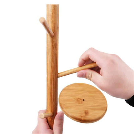 Tree Shaped Bamboo Mug Holder - wnkrs