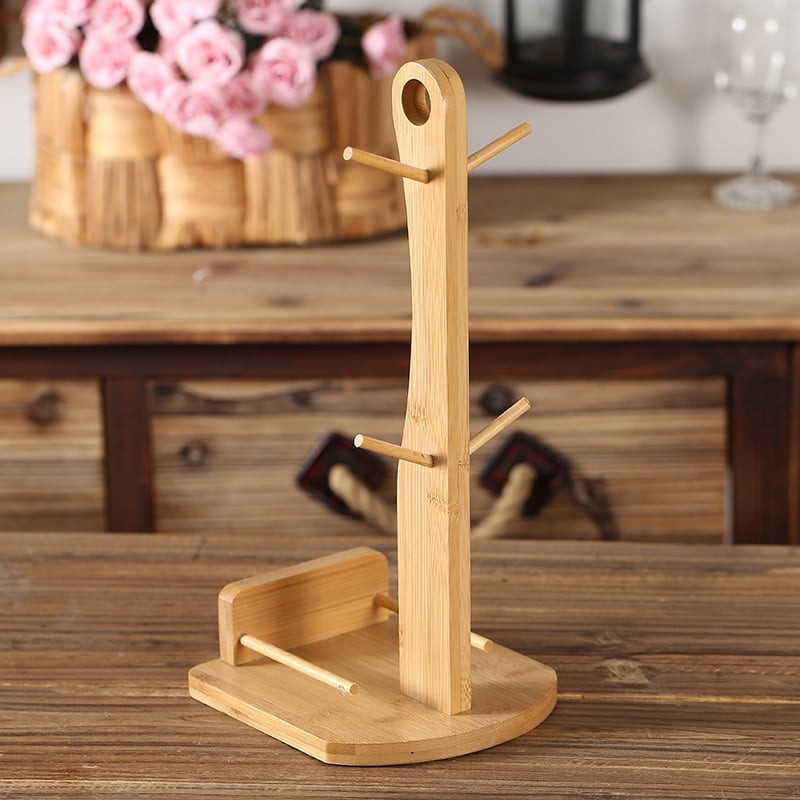 Bamboo Coffee Cup Holder