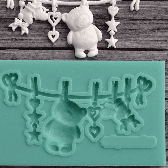 Cute Teddy Bear Shaped Eco-Friendly Silicone Baking Mold - wnkrs