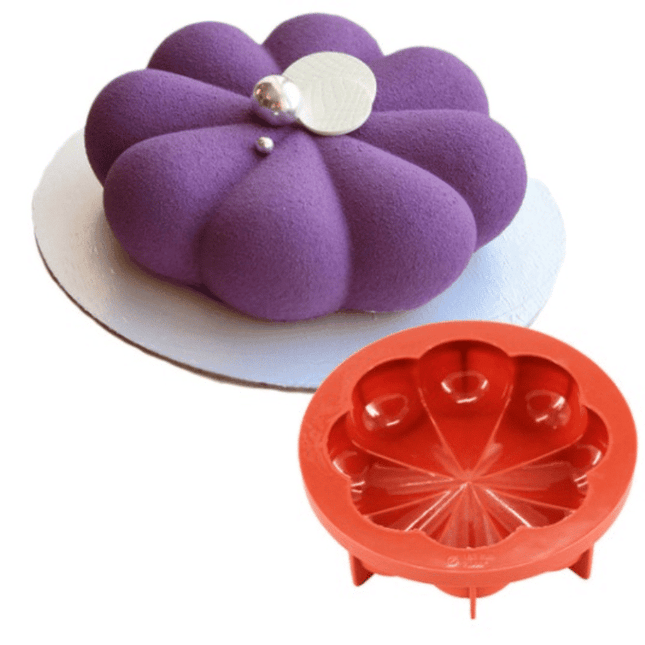 Cute Flower Shaped Non-Stick Eco-Friendly Silicone Cake Mold - wnkrs