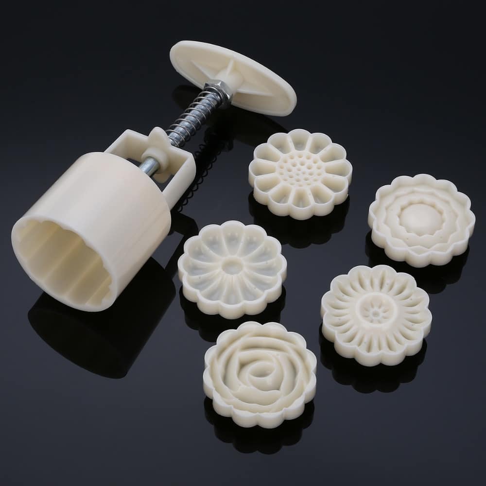 3D Rose Shaped Hand Pressure Cake Molds 7 pcs/Set