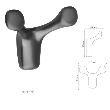 Modern Double Wall-Mounted Hook - wnkrs