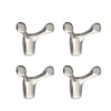 4 piezas de plata cepillada