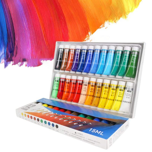 12-24 Colors 15 ml Acrylic Paint - wnkrs