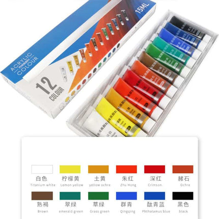 12-24 Colors 15 ml Acrylic Paint - wnkrs