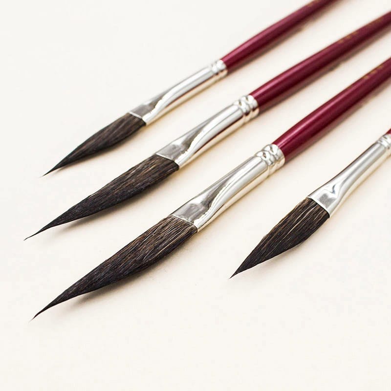 Dagger Painting Brush with Wooden Handle
