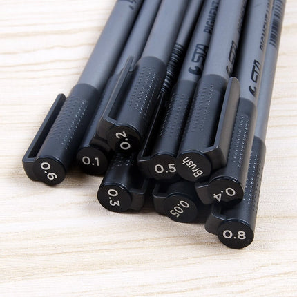 9 Pieces Water Based Brush Markers Set - wnkrs