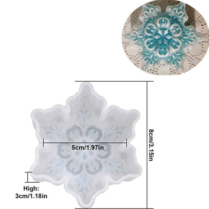 3D Snowflake Candle Mold - wnkrs