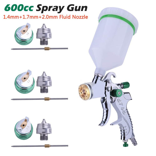 1.4/1.7/2.0 mm Nozzle Pneumatic Air Paint Spay Gun - wnkrs