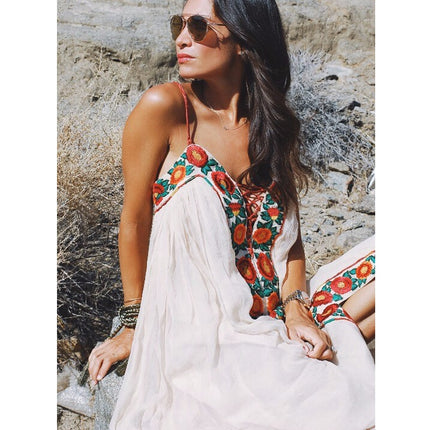 Women's Boho Maxi Cami Dress - Wnkrs