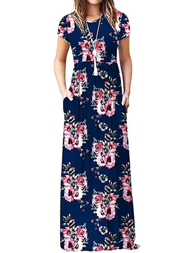 Women's Long Floral Dress - Wnkrs