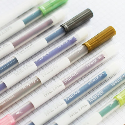 10 Pieces Metallic Markers Set - wnkrs