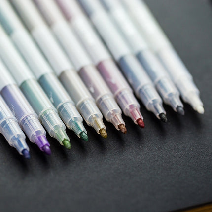 10 Pieces Metallic Markers Set - wnkrs