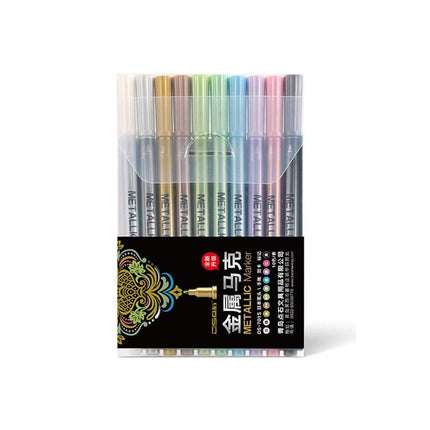 10 Pieces Metallic Markers Set - wnkrs