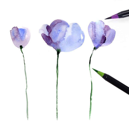 20 Colors Watercolor Effect Art Markers Set - wnkrs