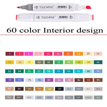 60 or 80 Colors Permanent Markers Set - wnkrs