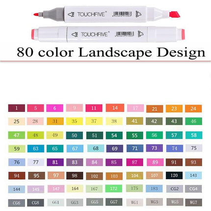 60 or 80 Colors Permanent Markers Set - wnkrs