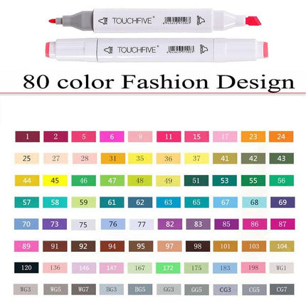 60 or 80 Colors Permanent Markers Set - wnkrs