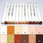 12 pièces/couleur de peau