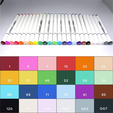 Fine Tip Alcohol Marker Set - Wnkrs