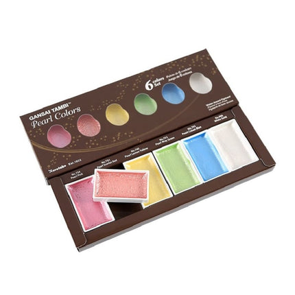 6 Creative Pearl Colors Watercolor Paints Set - wnkrs