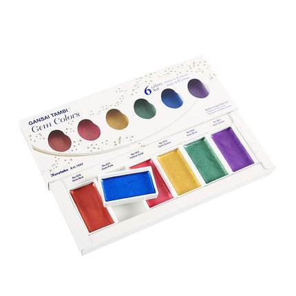 6 Creative Pearl Colors Watercolor Paints Set - wnkrs