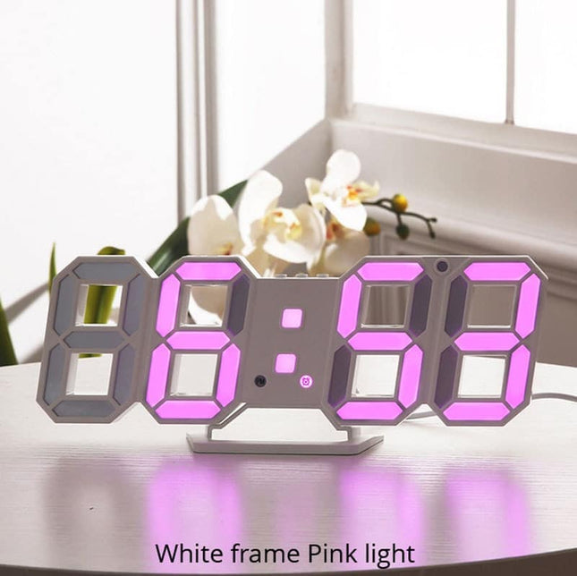 3D LED Digital Wall Clock - wnkrs