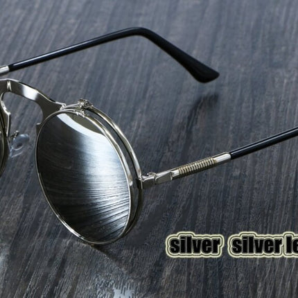 Steampunk Style Round Sunglasses - wnkrs
