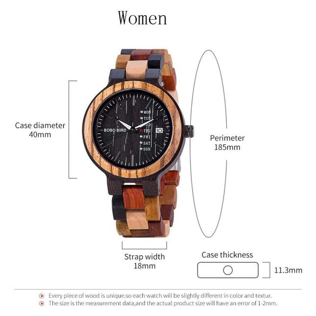 Wooden Watch with Colorful Band - wnkrs