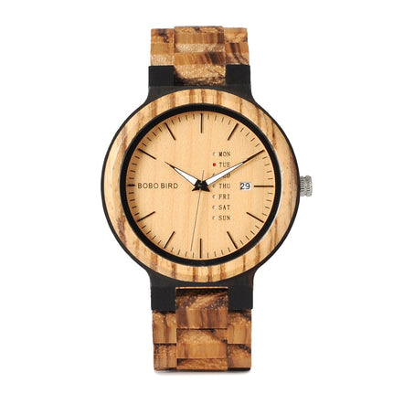 Wooden Watch with Colorful Band - wnkrs