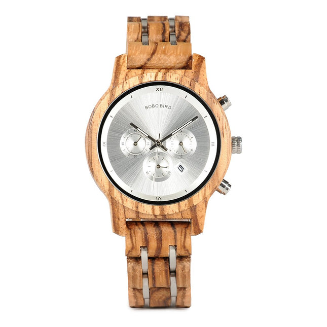 Women's Wooden Bracelet Chronograph Watches - wnkrs