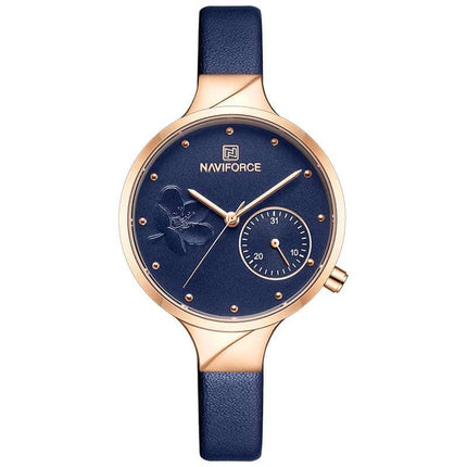 Women's Elegant Leather Quartz Watch - wnkrs