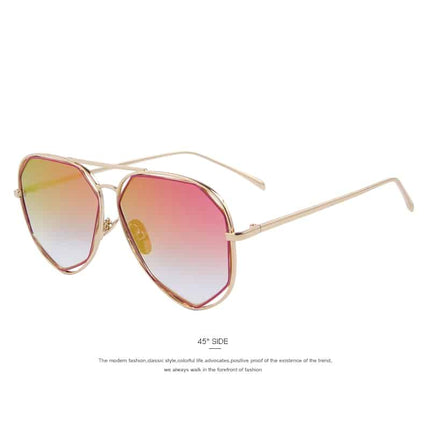 Geometric Aviator Sunglasses - Wnkrs