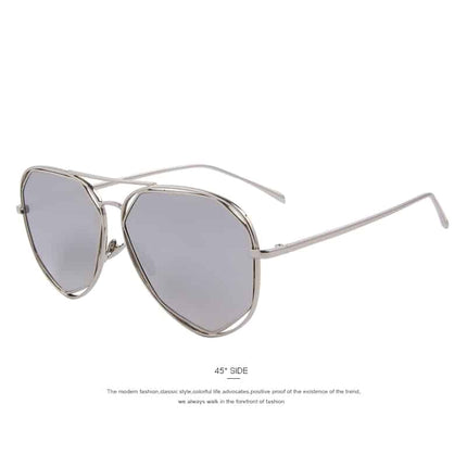 Geometric Aviator Sunglasses - Wnkrs