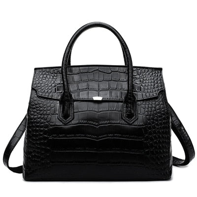 Crocodile Large Shoulder Bag for Women - Wnkrs