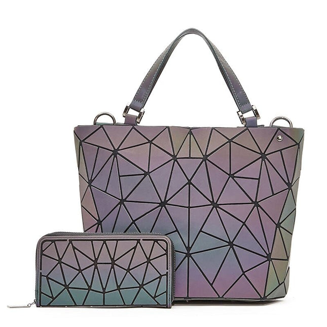 Women's Mosaic Design Tote Bag 2/3 Pcs Set - Wnkrs