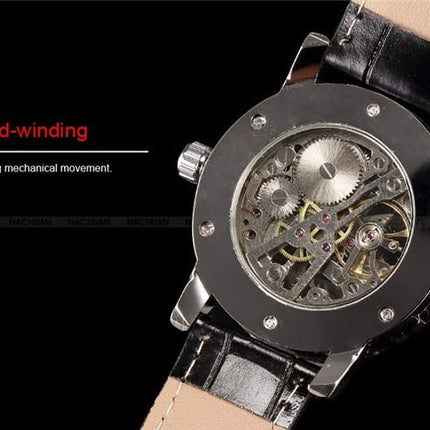 Fashion Mechanical Automatic Skeleton Watches for Men - wnkrs