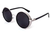 Silver Frame and Gray Lenses