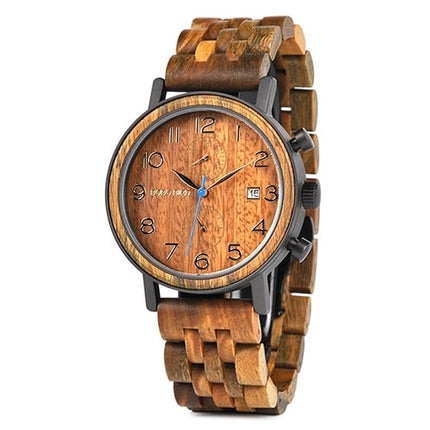 Round Shaped Wooden Watch - wnkrs