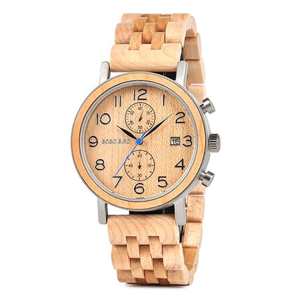 Round Shaped Wooden Watch - wnkrs